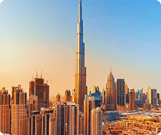 Burj Khalifa and Downtown Dubai skyline